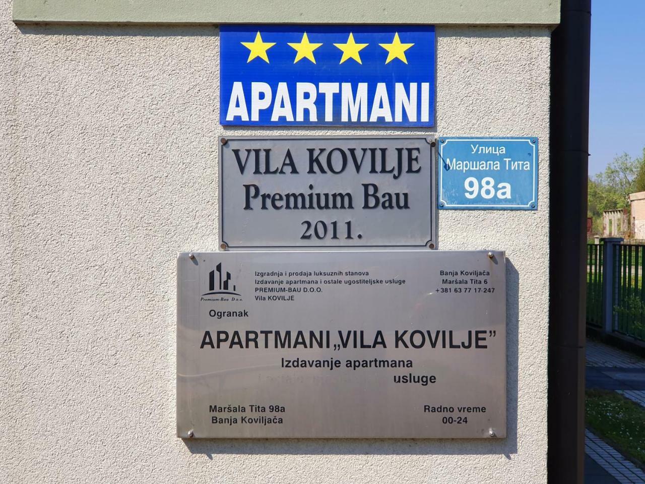 Apartmani - Vila Kovilje Banja Koviljača 외부 사진